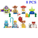 Disney 4cm Children Anime figure Building Blocks Kid Gift Toy Model Mini City Movies Characters Figurine Compatible With Lego