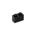 100pcs DIY Building Blocks Thick Figures Bricks 1x2Dots Educational Creative Size Compatible With 3004 Plastic Toys for Children