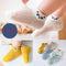 Cotton Baby Short Socks 5 Pairs Toddler Boys Girls Summer Mesh Thin Sock Kids Children Colorful Socks 5 pairs WMF043