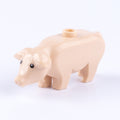 MOC City Animal Building Block Figures Goat Sheep Dog Lion Panda Cheetah Parrot DIY Farm Street View Accessories Bricks Toy Gift