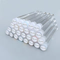 50pcs Reusable Eyelash Brush Tube Eye Lash Brush Eyebrow Brush Resin Drill Replaceable Mascara Wand Brushes Dust-proof