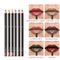 6 12Pcs/Set Waterproof Pencil Lipstick Set Pen Matte Lip Liner Long Lasting Makeup Pens Easy to Wear Non-stick Cup карандаш для