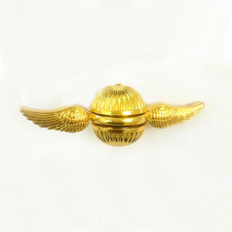 Golden Snitch Fidget Spinner Toys Relief Anxiety Autism Children Hand Toy Children Gift Long-lasting Rotation With Wings