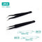 ESD Anti-Static Stainless Steel Tweezers Precision Maintenance Industrial Repair Curved Tool Home Working Model Making Hand Tool