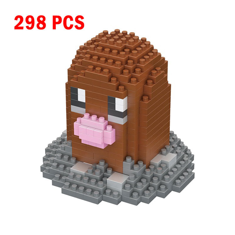 Pokemon Small Building Pokemon Blocks Small Cartoon Picachu Animal Model Education Game Graphics Pokemon Toys For Kids Birthday