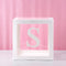 Baby Shower Box Custom Alphabet Name Transparent Balloon Box Birthday Party Decoration Kids DIY Wedding Baby Shower Suppiles