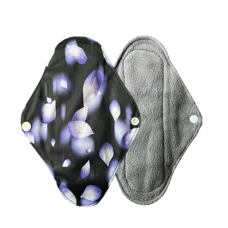 1 Pcs Natural Bamboo Charcoal Sanitary Pads For Normal Reusable Cotton Protection Female Sanitary Napkin