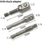 3Pcs 1/4 3/8 1/2&quot; Hex Power Drill Bit Driver Socket Bits Set Adapter Wrench Sleeve Extension Bar  Electric Screwdriver Bits Tool
