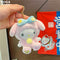 Sanrio 10cm Kuromi My Melody KT Cat PC Dog Hello Kitty Keychain  Anime Plush Figure Pendant Accessories Cute Animals Toys