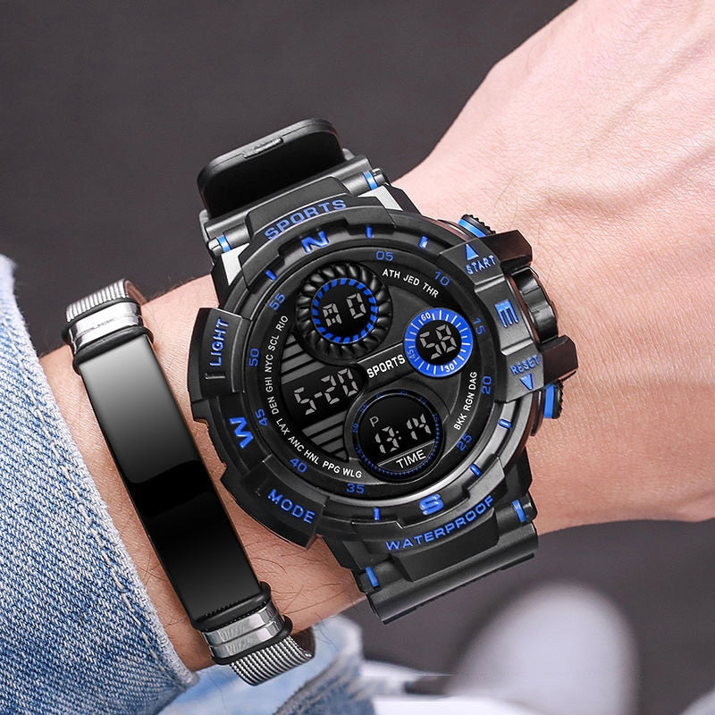 Brand Black Digital Watch for Men Women Sports Waterproof Outdoor Chronograph Hand Clock G Infantry Shock Student Wristwatch