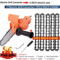 4/6 Inch Electric Drill Modified To Electric Chainsaw Tool Attachment Electric Chainsaws Accessory Set Woodworking Cutting Tool