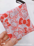 Sanrio Hello Kitty Small Folding Shopping Bag Melody Polyester Eco Bag Cartoon Shoulder Bag Handbag