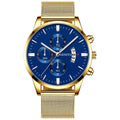 Luxury Men&#39;s Quartz Watch Stainless Steel Business Automatic Calendar Clock Men Fashion Casual Wrist Watch relogio masculino