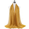 70*180cm Muslim Chiffon Hijab Shawls Scarf Women Solid Color Head Wraps Women Hijabs Scarves Ladies Foulard Femme Muslim Veil