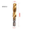 1/6Pcs Tap Drill Bit Set Hex Shank Titanium Plated HSS Screw Thread Bit Screw Machine Compound Tap M3 M4 M5 M6 M8 M10 Hand Tools