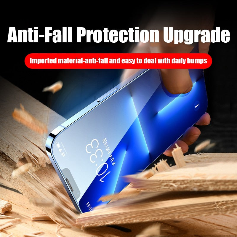 4Pcs Full Cover Protective Glass For iPhone 11 12 13 14 Pro Max Screen Protector For iPhone XS XR 6 7 8 Plus Tempered Glass Film