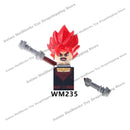 KT1007 KT1009 KT1011 KT1020 KF6142 Dragon Ball Z Goku Vegeta Trunks Kuririn Mini Action toy Figures Kids Assemble dolls Gifts