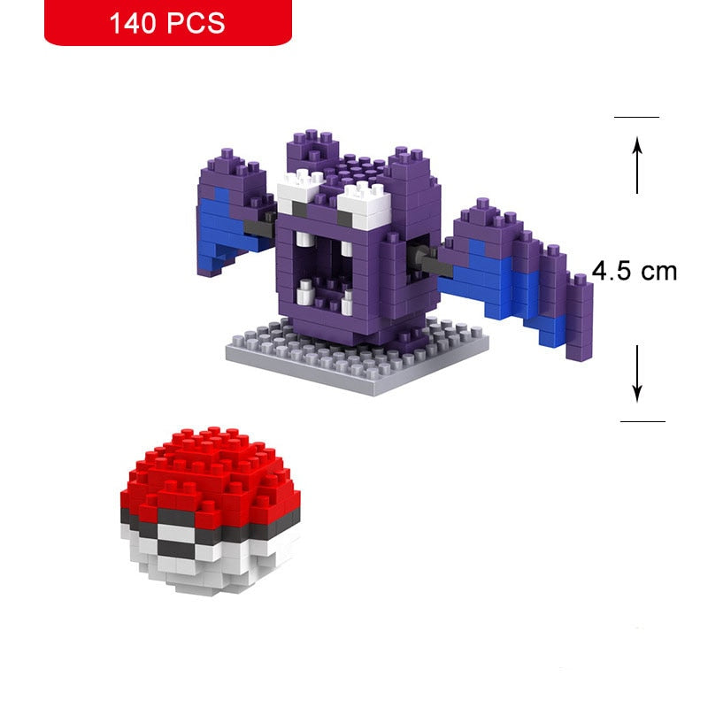 Pokemon Small Building Pokemon Blocks Small Cartoon Picachu Animal Model Education Game Graphics Pokemon Toys For Kids Birthday