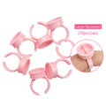 100pcs Disposable Ring Caps Microblading Tattoo Ink Cup For Permanent Pigment Holder Rings Accessories Makeup Tattoo Tools