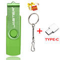 3 IN 1 Metal OTG 64GB Flash Drive USB 2.0 32GB Mini Pen Drives Red Custom Logo 16GB Memory Stick Gifts Key Chain 8GB U Disk 4GB