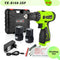 YIKODA 12V 16.8V 21V 25V Electric Screwdriver Cordless Drill Rechargeable Lithium Battery Mini Wireless Power Driver Tools