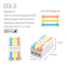 Mini Quick Wire Conductor Connector Universal Compact 2/3 Pin Splicing Push-inTerminal Block 1 in multiple out with fixing Hole