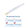 False Eyelash Tweezers For Fake Eyelashes Extensions Individual Curved Strip Lashes Eyebrow Hair Clip Tongs Nail Art Makeup Tool