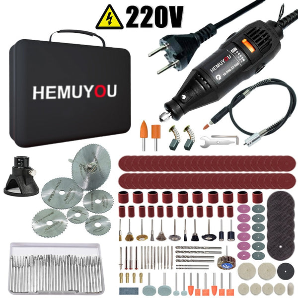 Dremel mini electric drill engraver Rotary Tool polishing machine 180W Power Tool Variable Speed engraving pen with accessories