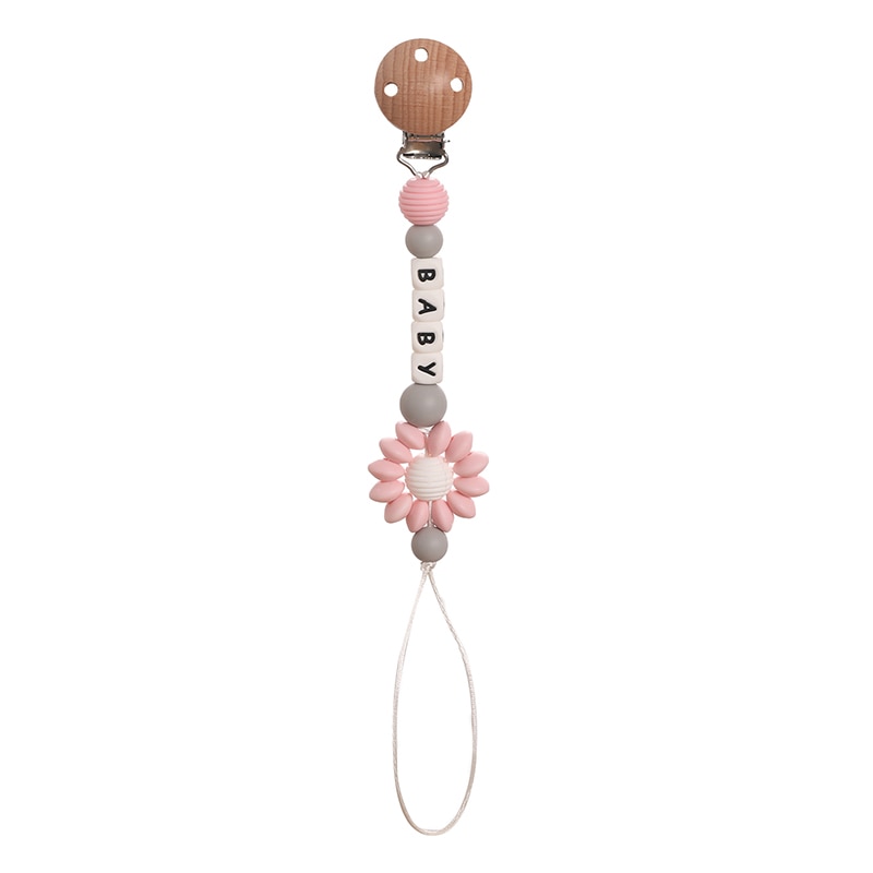 Baby Handmade Pacifier Chain Clip Dummy Nipples Holder Clips Babies Silicone Teething Chain Toy Gifts For Cute Baby Accessories