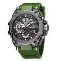 Quartz Watch For Men SMAEL Wristwatches Watcholorful Red Bracelet 50M Waterproof Alarm Clock Analog Digitals 8060 Sport Watches