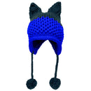 BomHCS Cute Fox Ears Beanie Winter Warm 100% Handmade Knit Hat