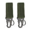 2pcs Tactical Hanging Buckle Molle Nylon Webbing Belt Triangle Buckle Outdoor Climbing Camping Tool Accessory Carabiner Keychain