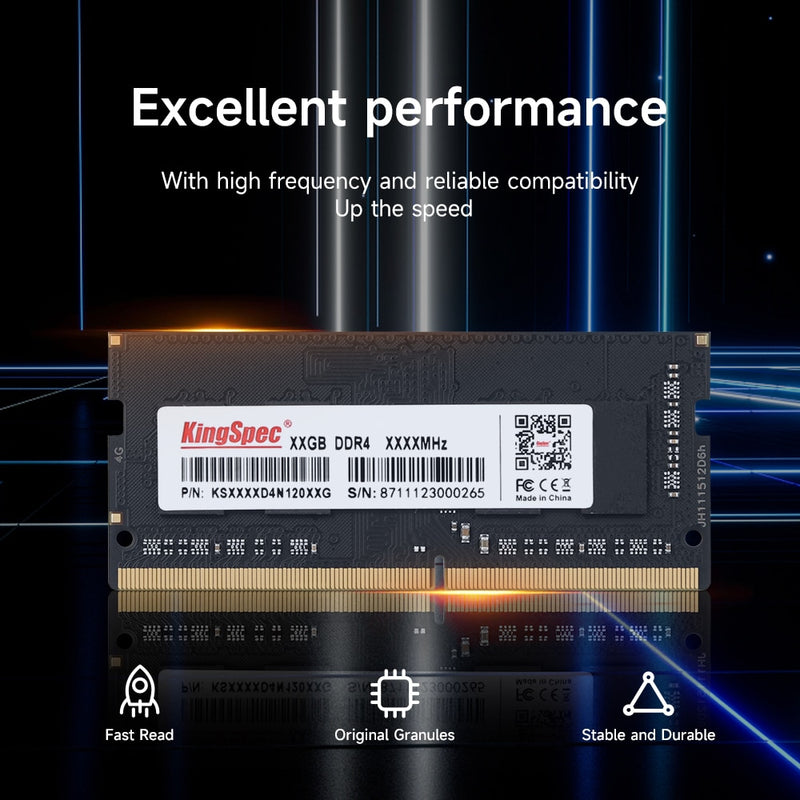 KingSpec Memoria Ram ddr4 4GB 8GB 16GB 2666MHz 3200 RAM for Laptop Notebook Memoria RAM DDR4 1.2V Laptop RAM 260pin SO-DIMM Rams