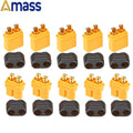 10 x Amass XT60+ XT60H XT30U XT90H Plug Connector With Sheath Housing 5 Male 5 Female (5 Pair )