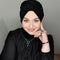 Muslim Fashion Pearl Black Modal Hijab Undercap Abaya Hijabs For Woman Abayas Jersey Head Scarf Dress Women Turbans Turban Cap