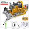 2.4G High Tech 11 Channels RC Excavator Dump Trucks Bulldozer Alloy Plastic Engineering Vehicle Electronic Toys For Boy Gifts