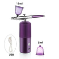 Oxygen Injector Mini Air Compressor Kit Air-Brush Paint Spray Gun Airbrush For Nail Art Tattoo Craft Cake Nano Fog Mist Sprayer