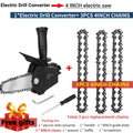 4/6 Inch Electric Drill Modified To Electric Chainsaw Tool Attachment Electric Chainsaws Accessory Set Woodworking Cutting Tool