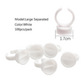 100pcs Disposable Ring Caps Microblading Tattoo Ink Cup For Permanent Pigment Holder Rings Accessories Makeup Tattoo Tools