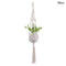 Macrame Handmade Plant Hanger Baskets Flower Pots Holder Balcony Hanging Decoration Knotted Lifting Rope Home Garden Supplies