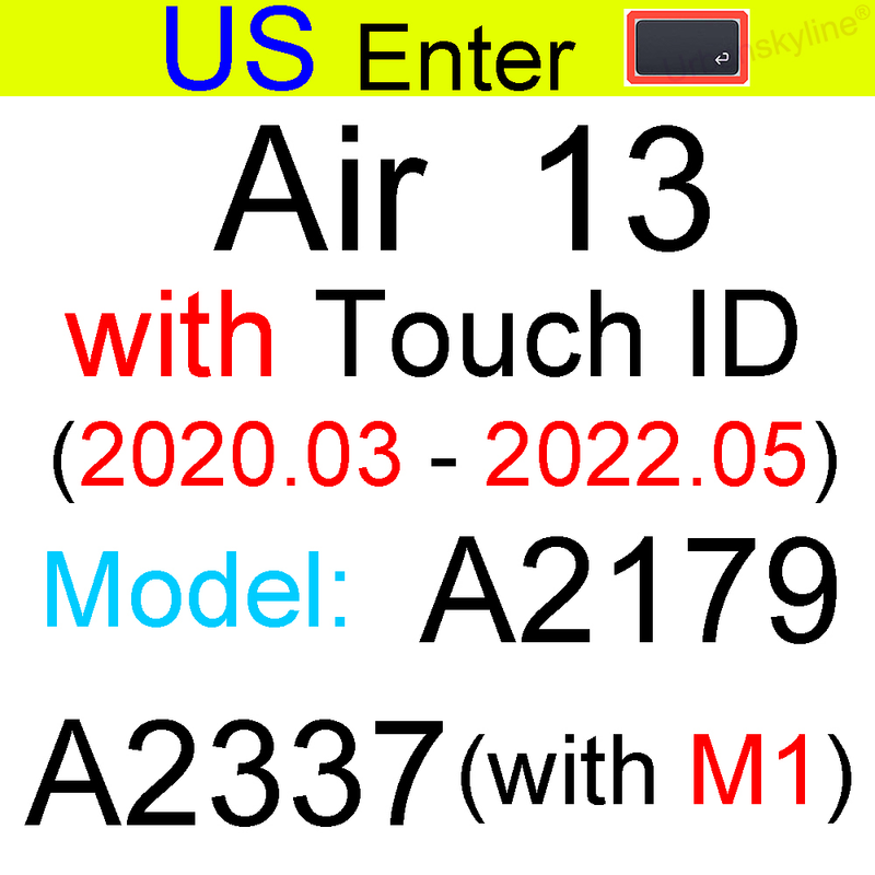 Keyboard Cover for Macbook Air 13 M2 Pro 13 M1 14 Max 15 16 Bar ID 17 Retina 11 Silicone Protector Skin Case A2337 A2442 A2681