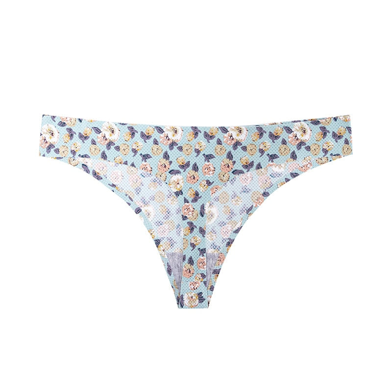 Lady Print Lovely Panties Women Cotton Seamless Underwear for Female Sexy Low Ries G-String Thongs Comfort Briefs Lingerie