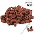 100pcs 80''/120''/180" Nail Art Sanding Bands Gel Polish Remover Tool Accessory for Electric Nail Machine Nail Drill Bits