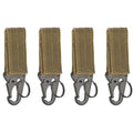 2pcs Tactical Hanging Buckle Molle Nylon Webbing Belt Triangle Buckle Outdoor Climbing Camping Tool Accessory Carabiner Keychain