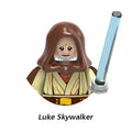 Disney Luke Skywalker Ahsoka Tano Building Block Yoda Obi-Wan Kenobi Sith Kylo Ren Count Dooku Starkiller Brick Figure Toy