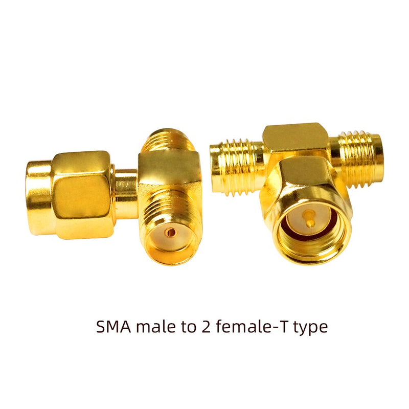 YPioneer C20073-92 1PC SMA To SMA Male Female Gold Plated RP SMA Male RP-SMA Female Connector RF Adapter Straight Bent L/T Type