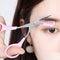 1 Pcs 3 Colors Eyebrow Trimmer Scissors with Comb Eyelash Hair Scissors Stainless Steel Eyebrow Razor Grooming Wenkbrauw Trimmer