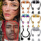 Stainless Steel Fake Piercing Nose Ring for Women Men Magnetic Septum Piercing Nose Cuff Punk Hip Hop Fake Body Jewelry Ear clip