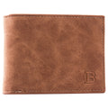 New Short Men Wallets Free Name Engraving Slim Card Holder Male Wallet PU Leather Small Zipper Coin Pocket Man Purse Wallet