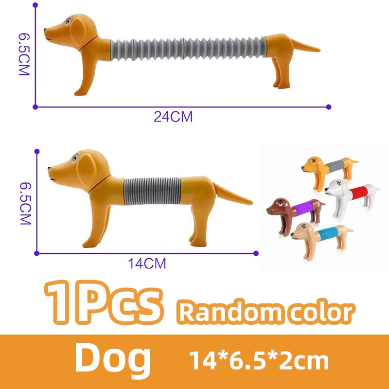 3D Pop Tube Silicone Alpaca Unicorn Push It Bubble Balls Decompression Pipe Anti-stress Vent Fidget Toys for Kids Adults Gifts